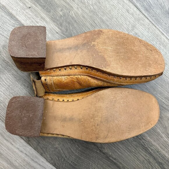 Pikolinos  Sling Back Heeled Perforated Leather Shoe EU 38 US 7 - Picture 7 of 12